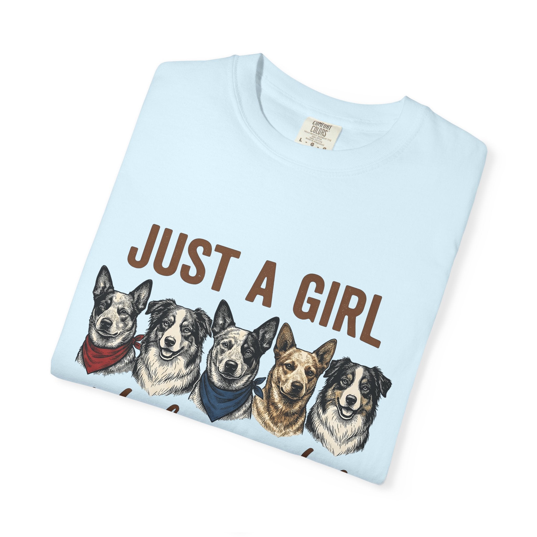 Farm Dogs Shirt Cowgirl Animal Gift Women Line Art Tee Farm Dogs T-Shirt Cowgirl Fan Illustrated Graphic Tshirt Hand Drawn Kerchief Tshirt