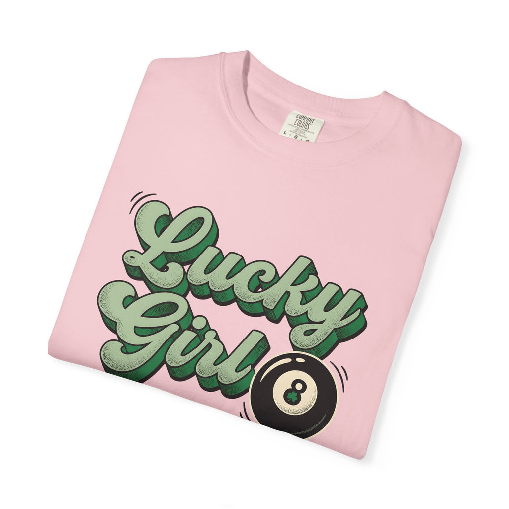 Billiard Ball Design Shirt St Patrick's Day Casino Gift Women Vintage Tee Pool Ball T-Shirt Luck Fan Retro Tshirt Gambling Graphic Strong