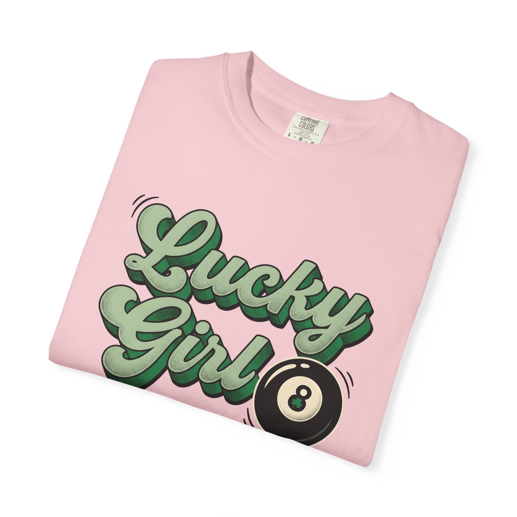 Billiard Ball Design Shirt St Patrick's Day Casino Gift Women Vintage Tee Pool Ball T-Shirt Luck Fan Retro Tshirt Gambling Graphic Strong