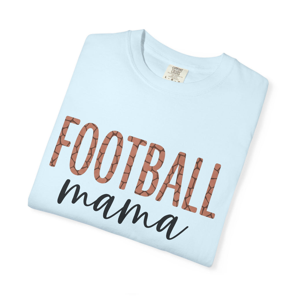Football Lettering Shirt Moms Athletics Gift Women Chunky Tee Typography T-Shirt Mom Fan Bold Tshirt Sports Graphic Simple Game Theme Tshirt