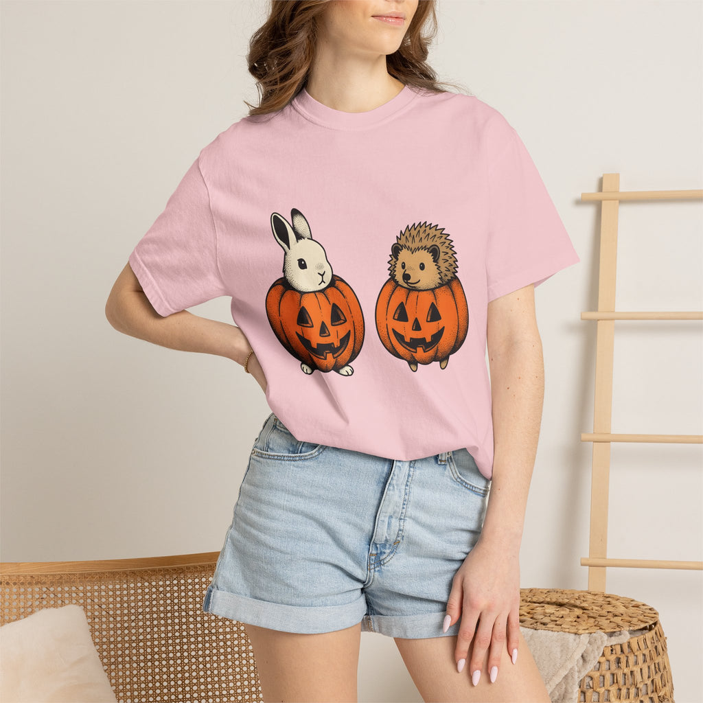 Hare Spiny Squash Shirt Halloween Creatures Gift Women Classic Tee Gourd T-Shirt Horror Fan Retro Tshirt Monster Graphic Drawn Lantern