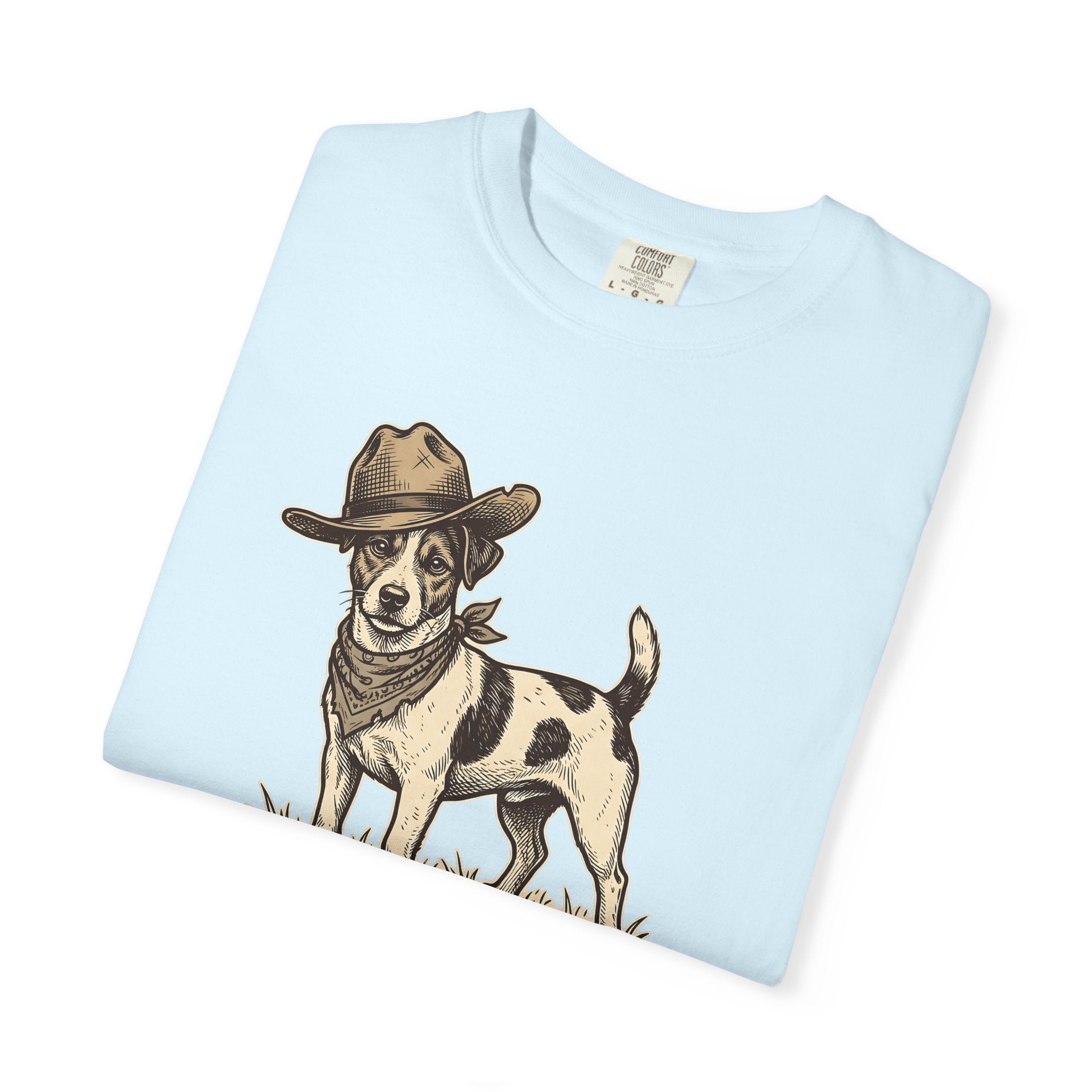 Jack Russell Shirt Dog Rodeo Gift Women Antique Tee Terrier T-Shirt Dog Fan Vintage Tshirt Cowboy Graphic Line Art Stetson Hat Tshirt