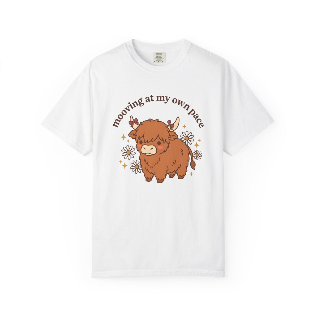 Highland Cattle Shirt Funny Pet Gift Women Cute Tee Cow T-Shirt Humor Fan Cartoon Tshirt Animal Graphic Comic Wildflowers Tshirt