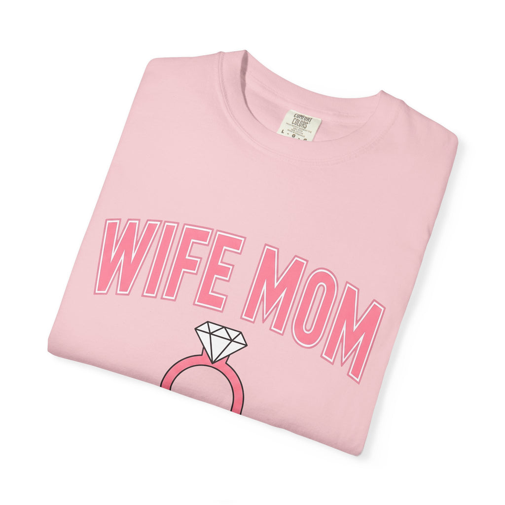 Diamond Ring Shirt Moms Family Gift Women Bold Tee Engagement Ring T-Shirt Mother Fan Bridal Tshirt Family Graphic Minimalist Jewelry Tshirt