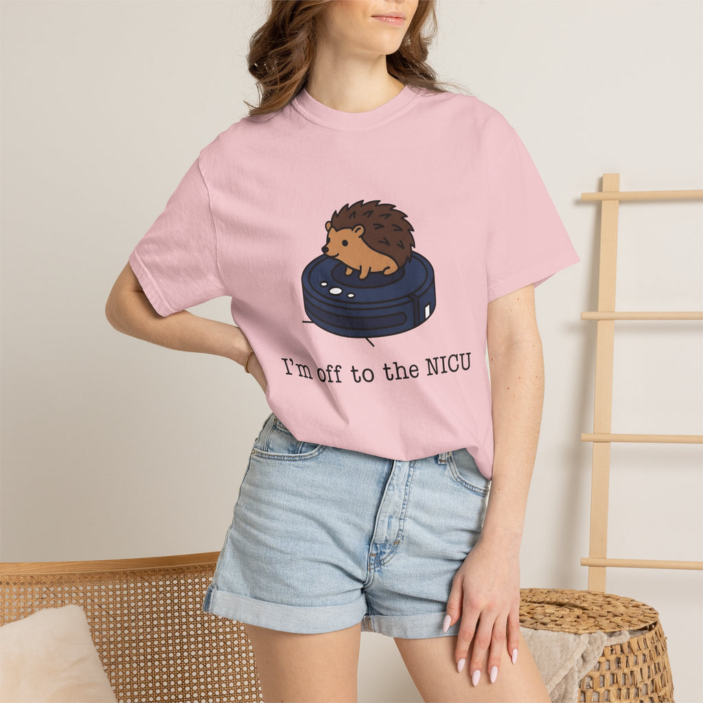 Robotic Hedgehog Shirt Nurses Fauna Gift Women Kawaii Tee Hedgehog T-Shirt Nurse Enthusiast Cute Tshirt Wildlife Graphic Clean Wildlife