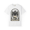 Blackbird Skull Shirt Gothic Esoteric Gift Women Creepy Tee Raven Skull T-Shirt Dark Fan Spooky Tshirt Mystic Graphic Old School Lunar