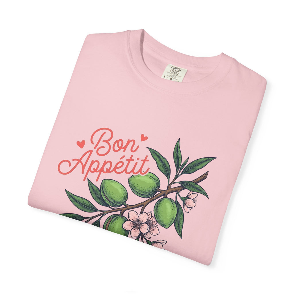 Almond Sprig Shirt Desserts Baking Gift Women Flower Tee Almond T-Shirt Pastry Fan Floral Tshirt Bakery Graphic Hand Drawn Bloom Tshirt