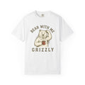 Bear Latte Shirt Funny Wildlife Gift Women Retro Tee Coffee T-Shirt Humor Fan Vintage Tshirt Animal Graphic Sketch Cup Tshirt