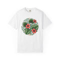 Tropical Blooms Shirt Floral Plants Gift Women Floral Illustration Tee Tropical Flowers T-Shirt Flower Fan Botanical Tshirt Foliage Graphic