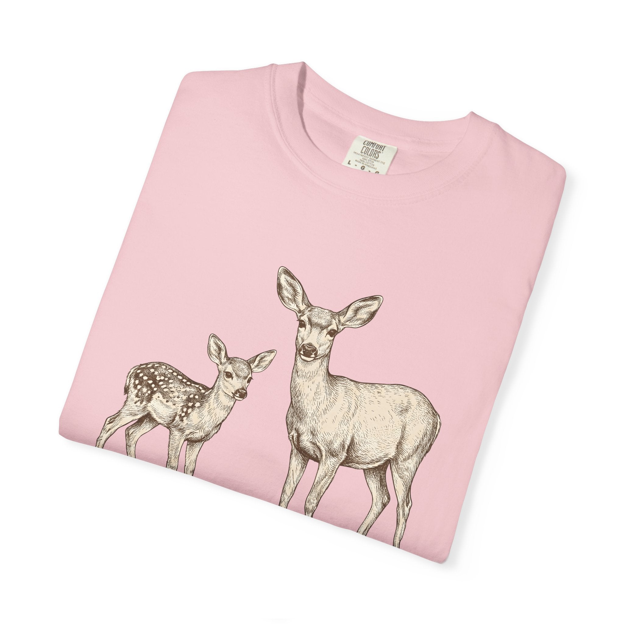 Deer Duo Shirt Cowgirl Animal Gift Women Rustic Tee Fawns T-Shirt Cowboy Fan Wildlife Graphic Tshirt Vintage Woodland Tshirt
