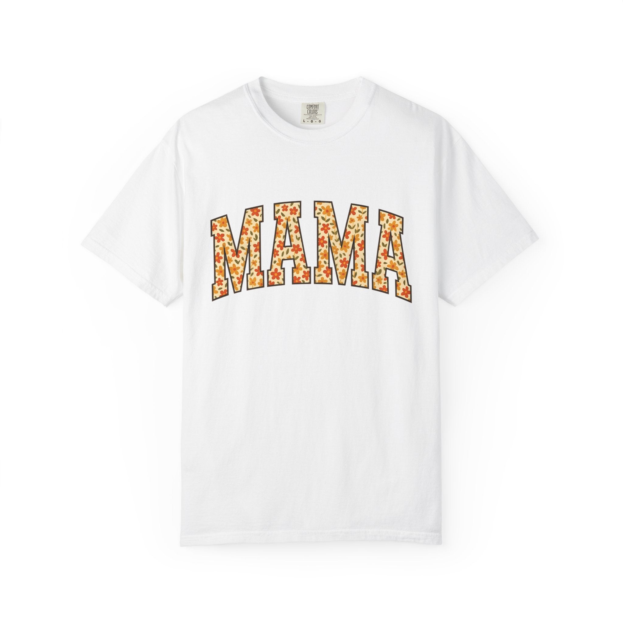 Floral Script Shirt Mom Greenery Gift Women Hippie Tee Calligraphy T-Shirt Mother Enthusiast Bohemian Tshirt Foliage Graphic Old School