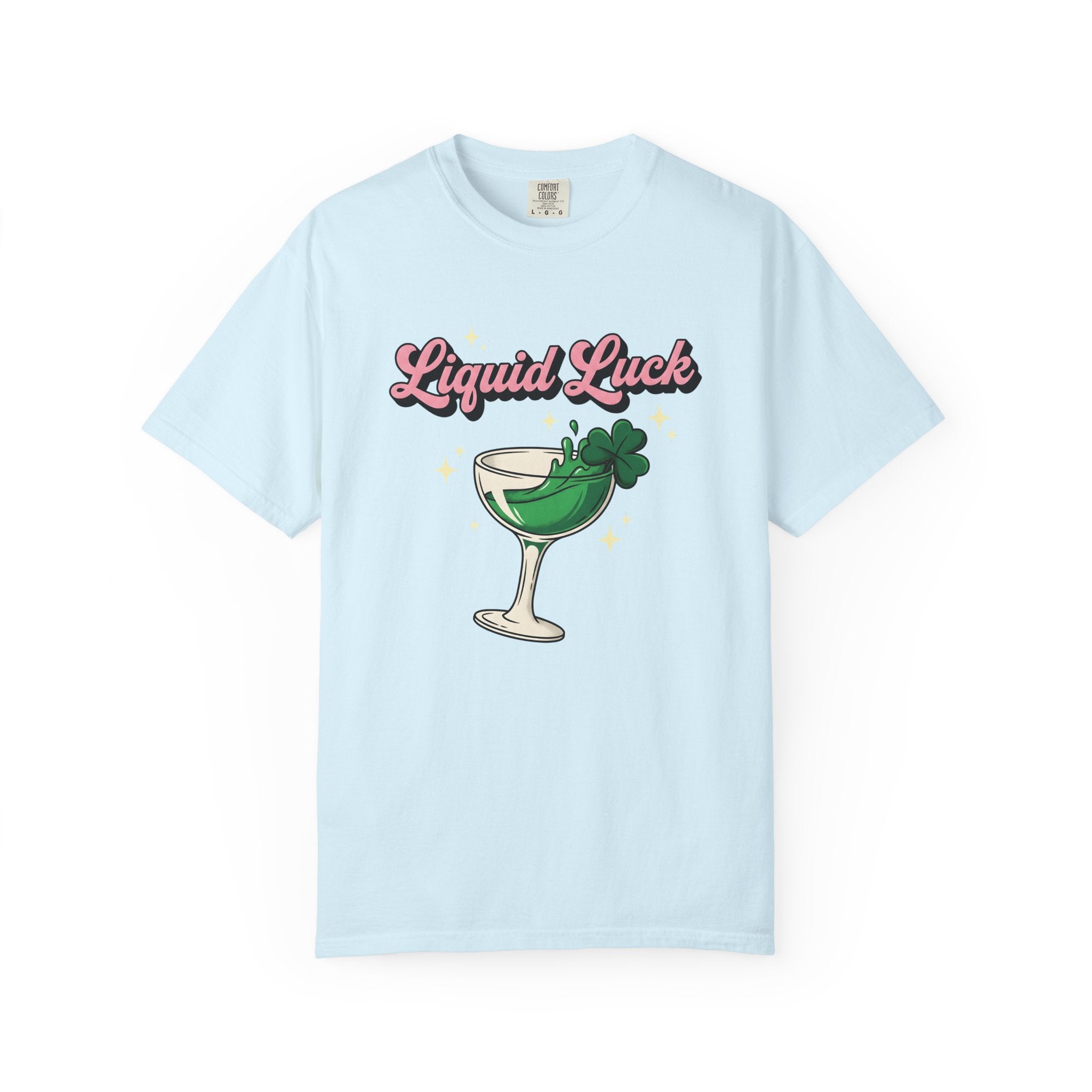 Cocktail Glass Shirt St Patrick's Day Drinking Gift Women Bold Tee Glass T-Shirt St Patricks Fan Vintage Tshirt Boozy Graphic Retro Shamrock