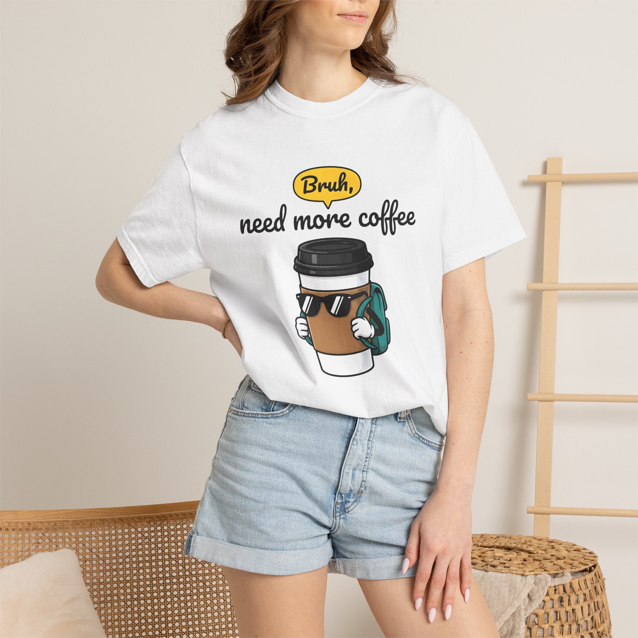 Latte Character Shirt Coffee Comedy Gift Women Animation Tee Coffee T-Shirt Coffee Fan Cartoon Tshirt Humor Graphic Classic Sun Glasses
