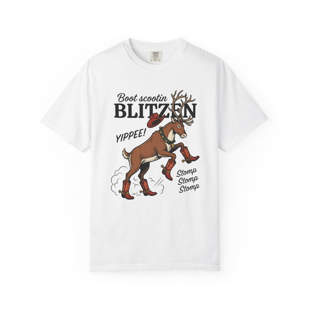 Deer Cowboy Boots Shirt Christmas Rodeo Gift Women Hand Drawn Tee Buck T-Shirt Xmas Fan Illustrated Tshirt Rodeo Graphic Classic Rancher Hat