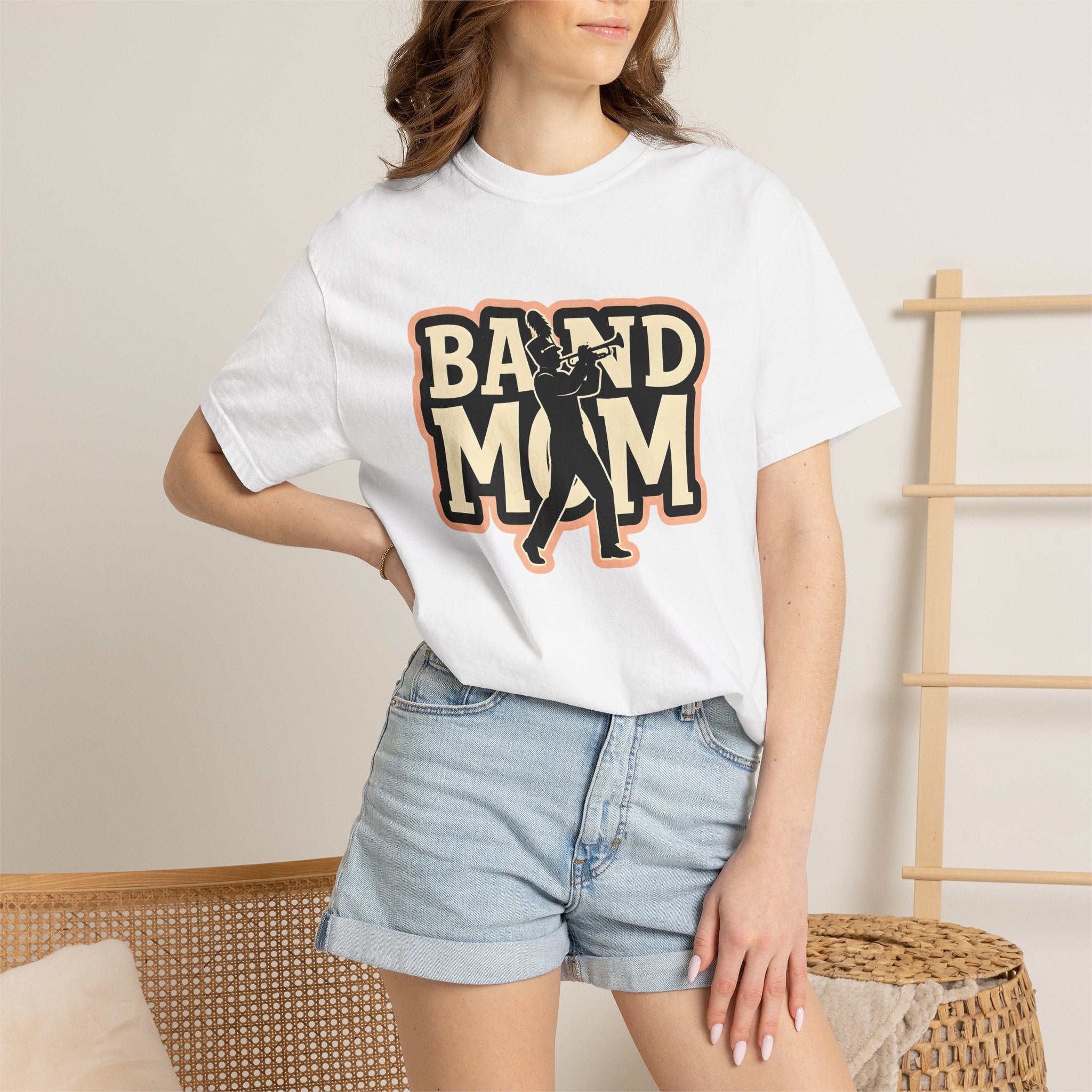 Marching Band Performer Shirt Band Mom Sound Gift Women Graphic Tee Drum Major T-Shirt Marching Fan Drumline Tshirt Audio Graphic Classic
