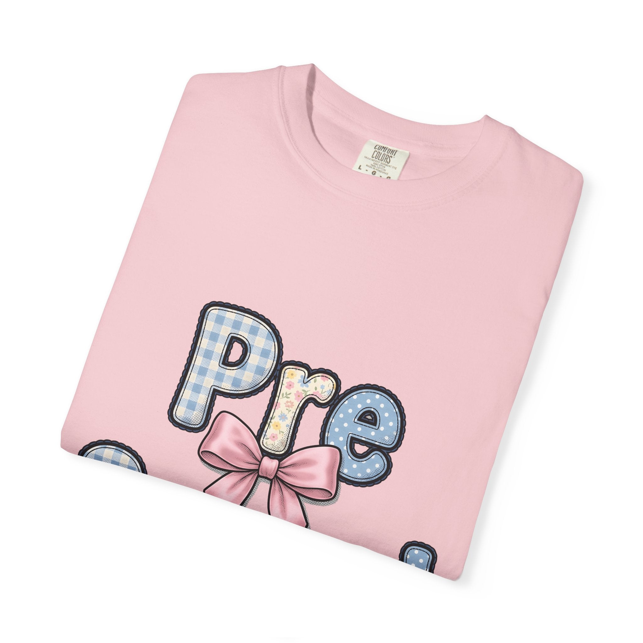 Pastel Letters Shirt Preschool Teacher Education Gift Women Patchwork Tee Alphabet T-Shirt Educator Enthusiast Collage Tshirt Learning