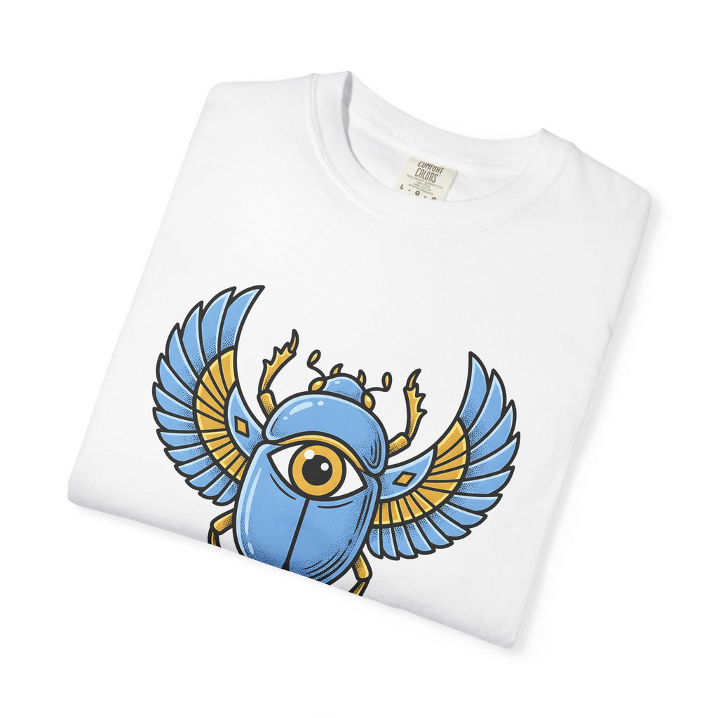 Beetle Shirt Boho Chic Occult Gift Women Line Art Tee Bug T-Shirt Bohemian Fan Minimalist Tshirt Mystic Graphic Hand Drawn Eye Tshirt
