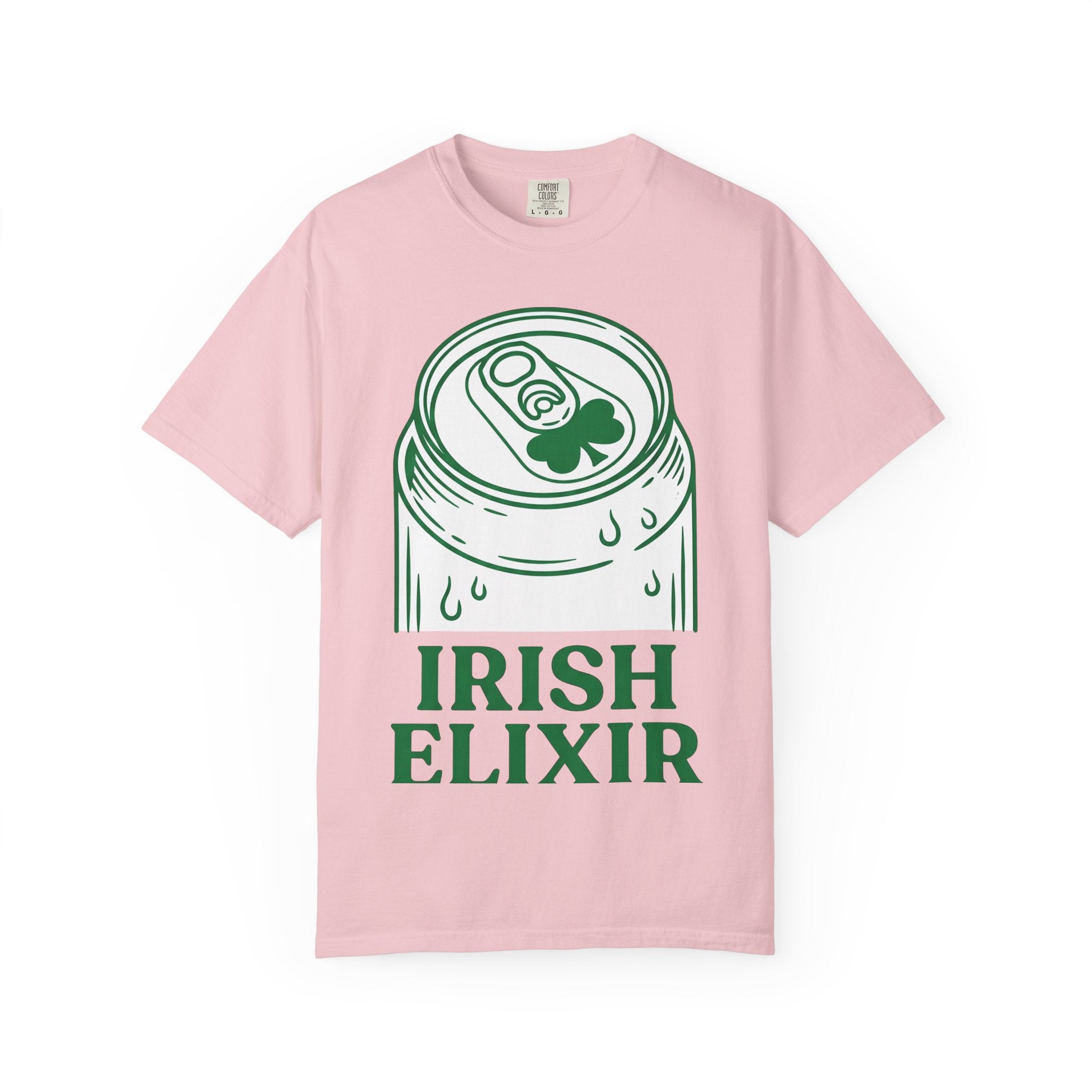 Beer Can Shirt St Patrick's Day Lager Gift Women Sketch Tee Can T-Shirt Patrick's Day Fan Illustrated Tshirt Pilsner Graphic Hand Drawn