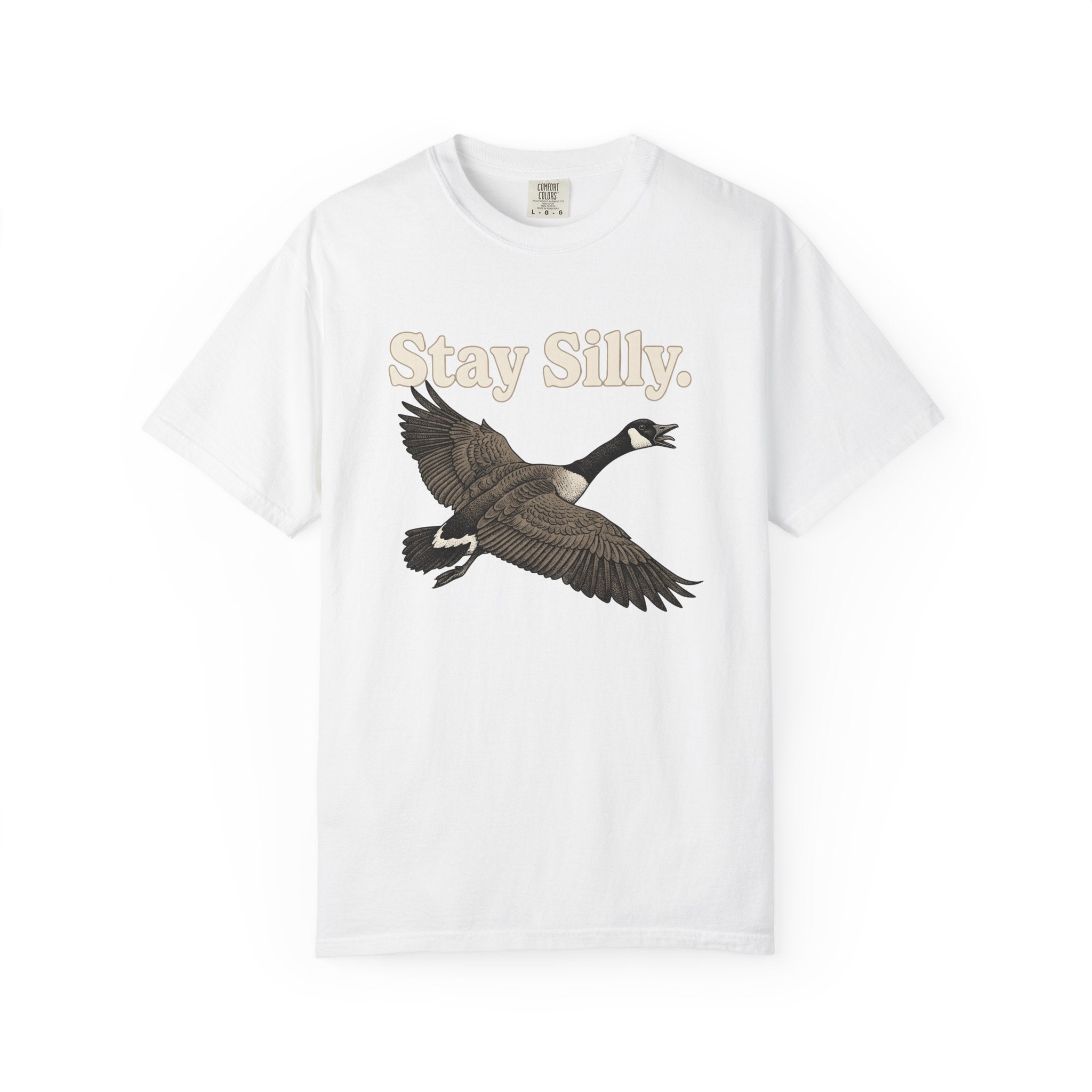 Soaring Goose Shirt Animals Fauna Gift Women Retro Tee Goose T-Shirt Wildlife Fan Vintage Tshirt Wildlife Graphic Sketch Funny Tshirt