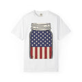 Usa Flag Mason Jar Shirt 4th Of July Independence Gift Women Sketch Tee Mason Jar T-Shirt Patriotic Fan Vintage Drawing Tshirt Retro Star