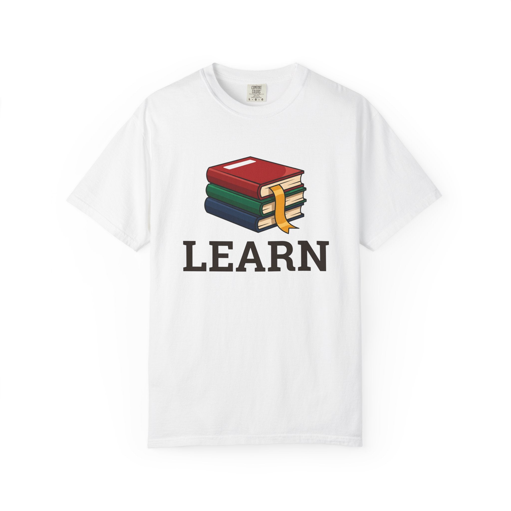 Stacked Volumes Shirt Teachers Schooling Gift Women Animated Tee Book Stack T-Shirt Educator Enthusiast Cartoon Tshirt Education Graphic