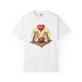 Mouse Pair Shirt St. Valentine's Day Love Gift Women Retro Tee Mice T-Shirt Valentine Fan Vintage Tshirt Romance Graphic Sketch Love Balloon