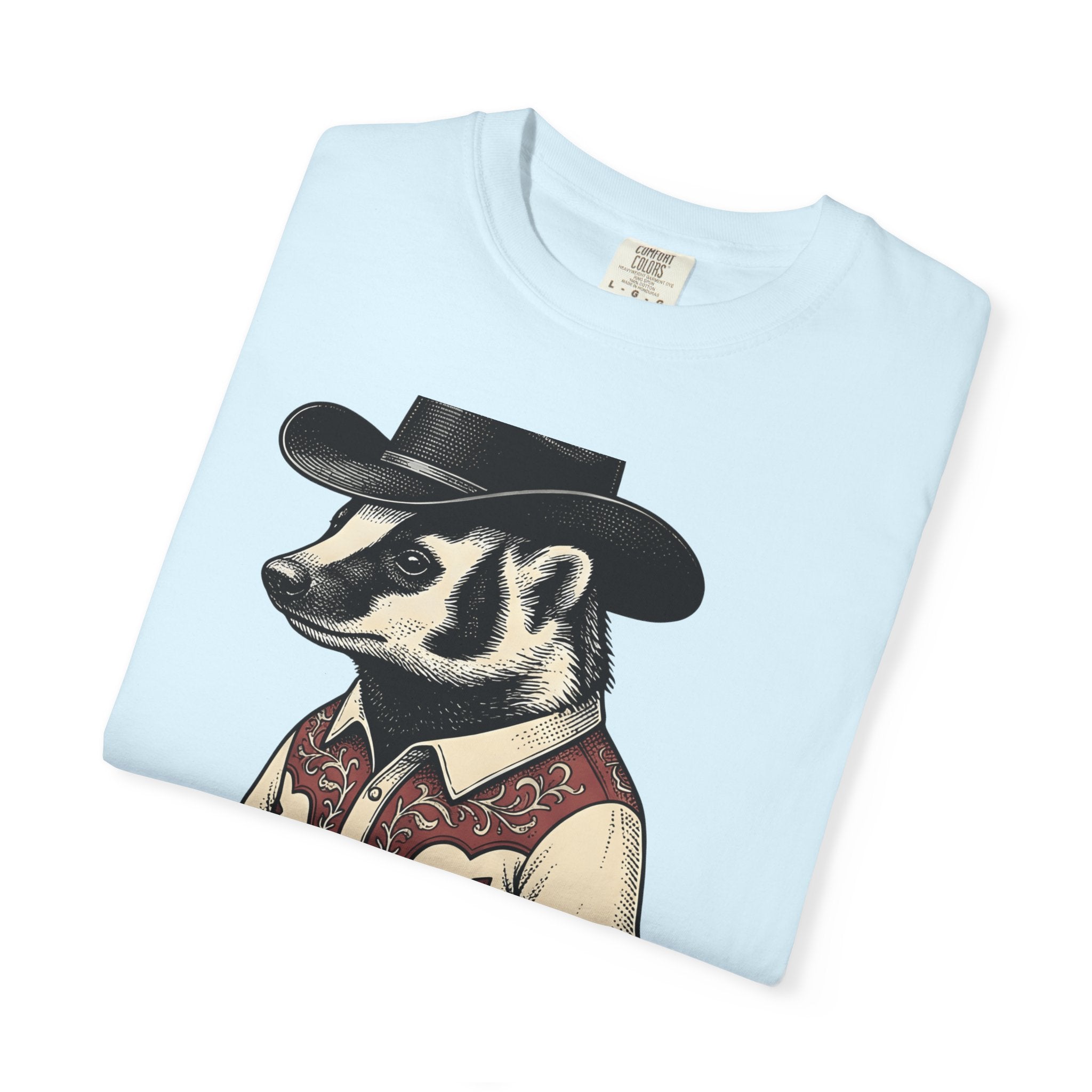 Western Badger Shirt Cowgirl Fauna Gift Women Heritage Tee Badger T-Shirt Cowboy Fan Vintage Tshirt Wildlife Graphic Ink Hat Cowboy Tshirt