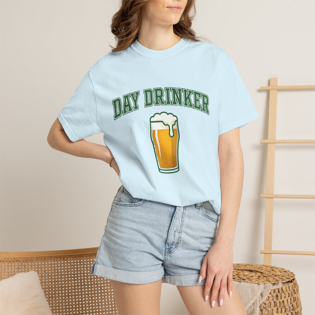Pint Glass Shirt St Patrick's Day Liquor Gift Women Heavy Tee Beer Glass T-Shirt St Patricks Fan Pint Mug Graphic Classic Froth Tshirt