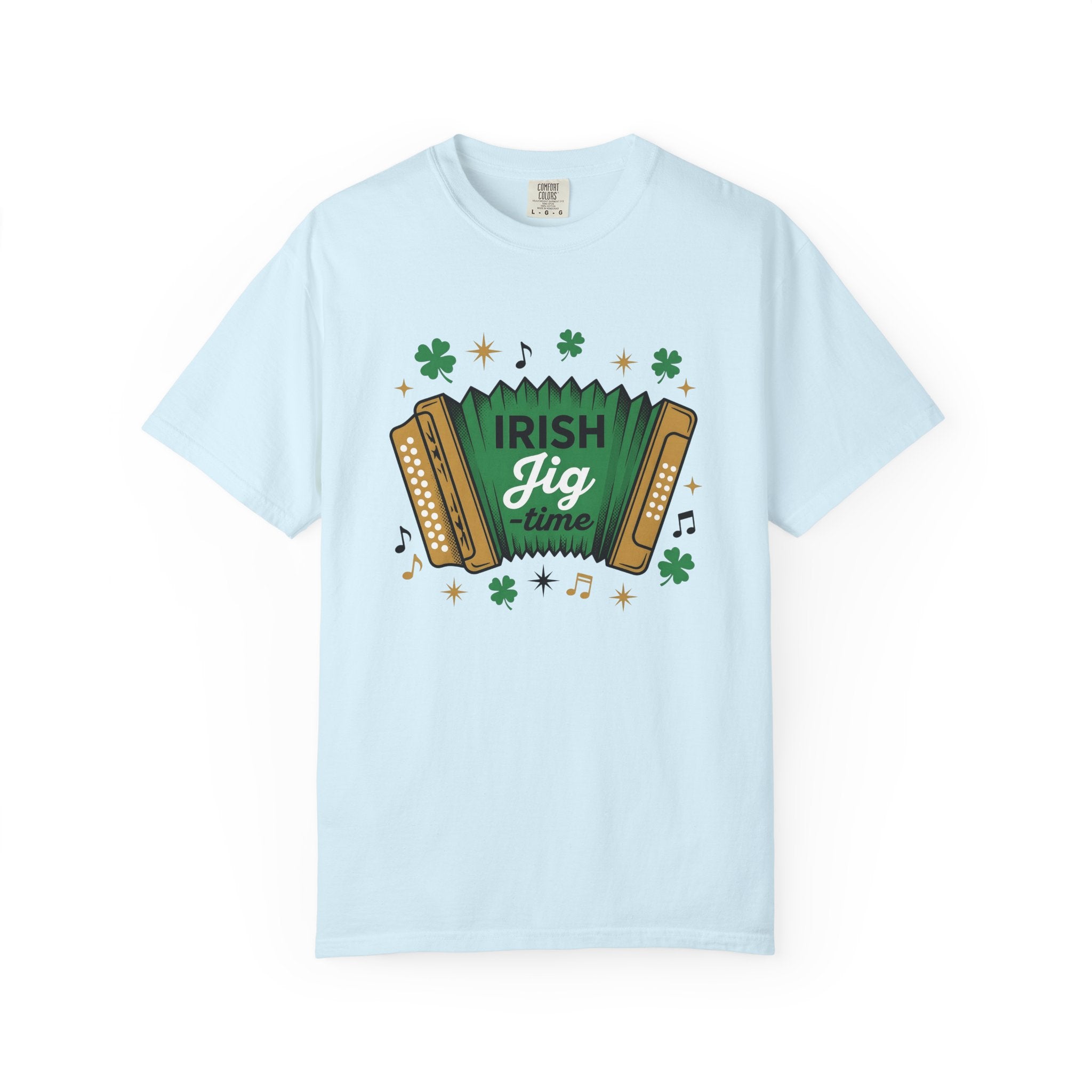 Accordion Art Shirt St Patrick's Day Sounds Gift Women Antique Tee Squeezebox T-Shirt Irish Fan Vintage Tshirt Audio Graphic Nostalgic Four