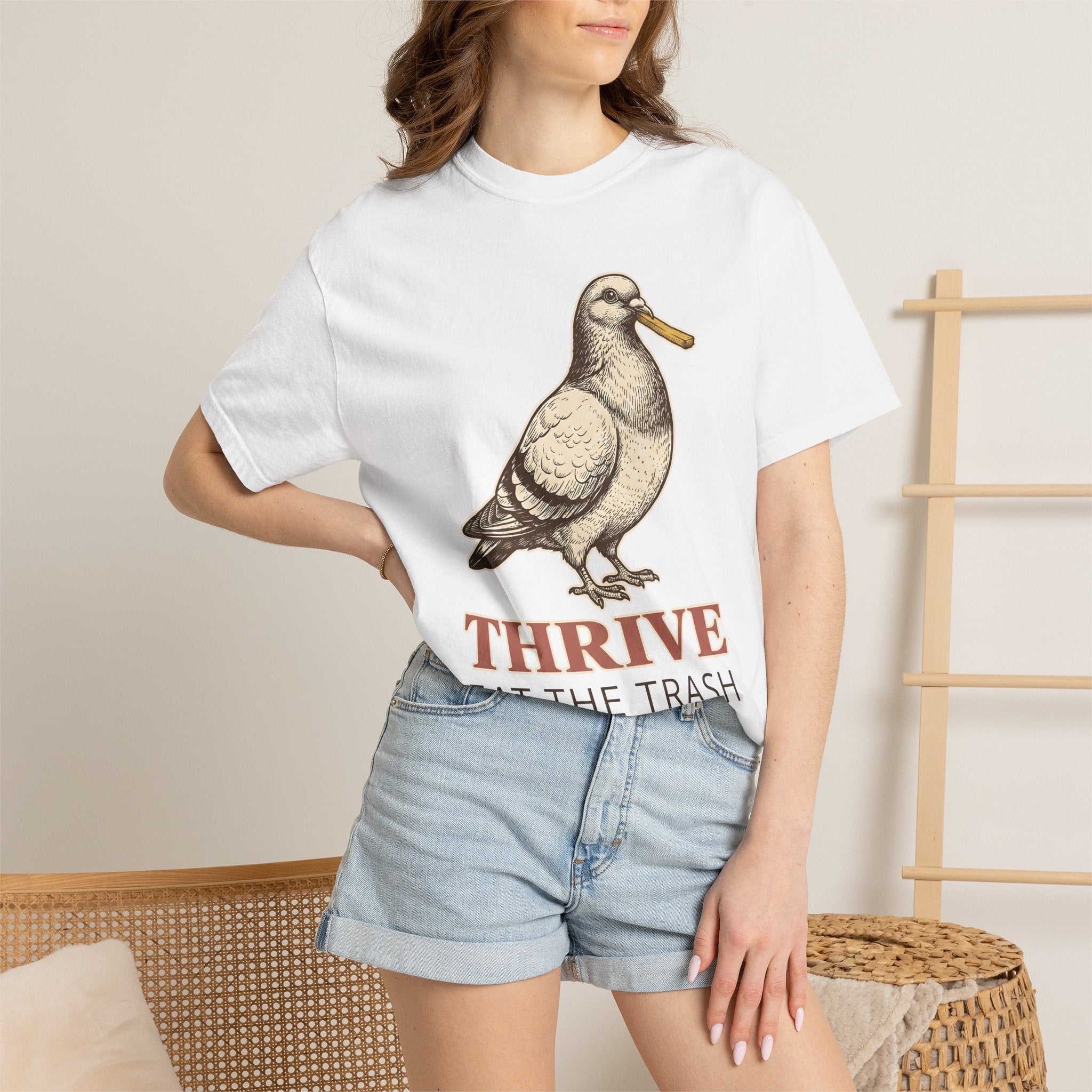 Bird Graphic Shirt Funny Fauna Gift Women Heritage Tee Bird T-Shirt Humor Fan Vintage Tshirt Wildlife Graphic Ink Chips Tshirt