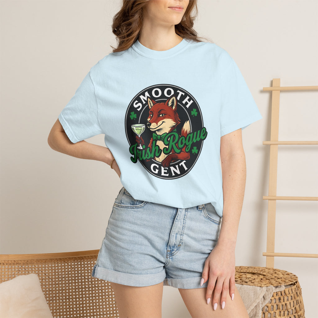 Fox Cocktail Shirt St Patrick's Day Animal Gift Women Vintage Tee Cocktail T-Shirt Patrick's Day Fan Retro Tshirt Creature Graphic Hand