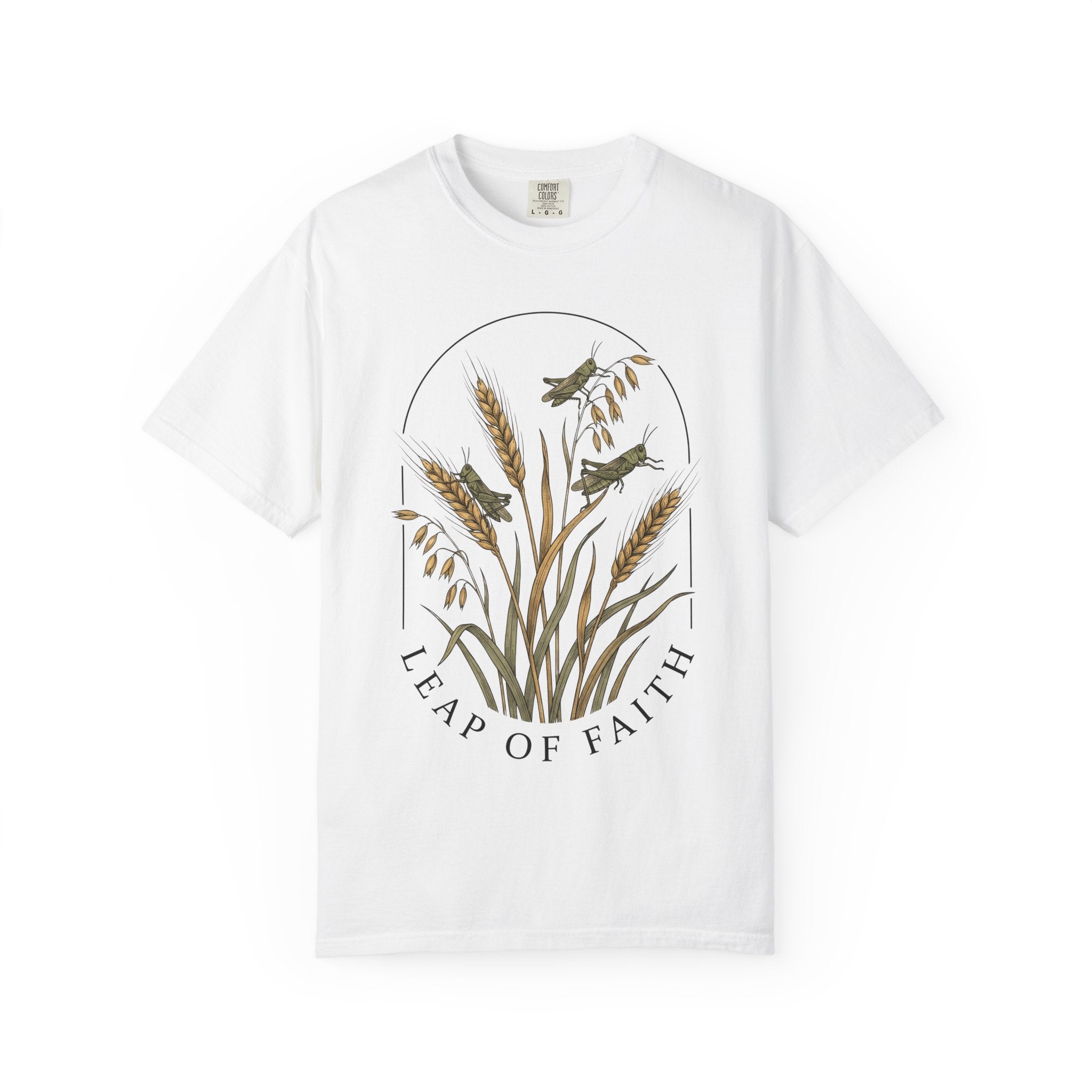 Grasshopper Art Shirt Nature Positivity Gift Women Flower Tee Locust T-Shirt Environmentalist Enthusiast Floral Tshirt Optimistic Graphic
