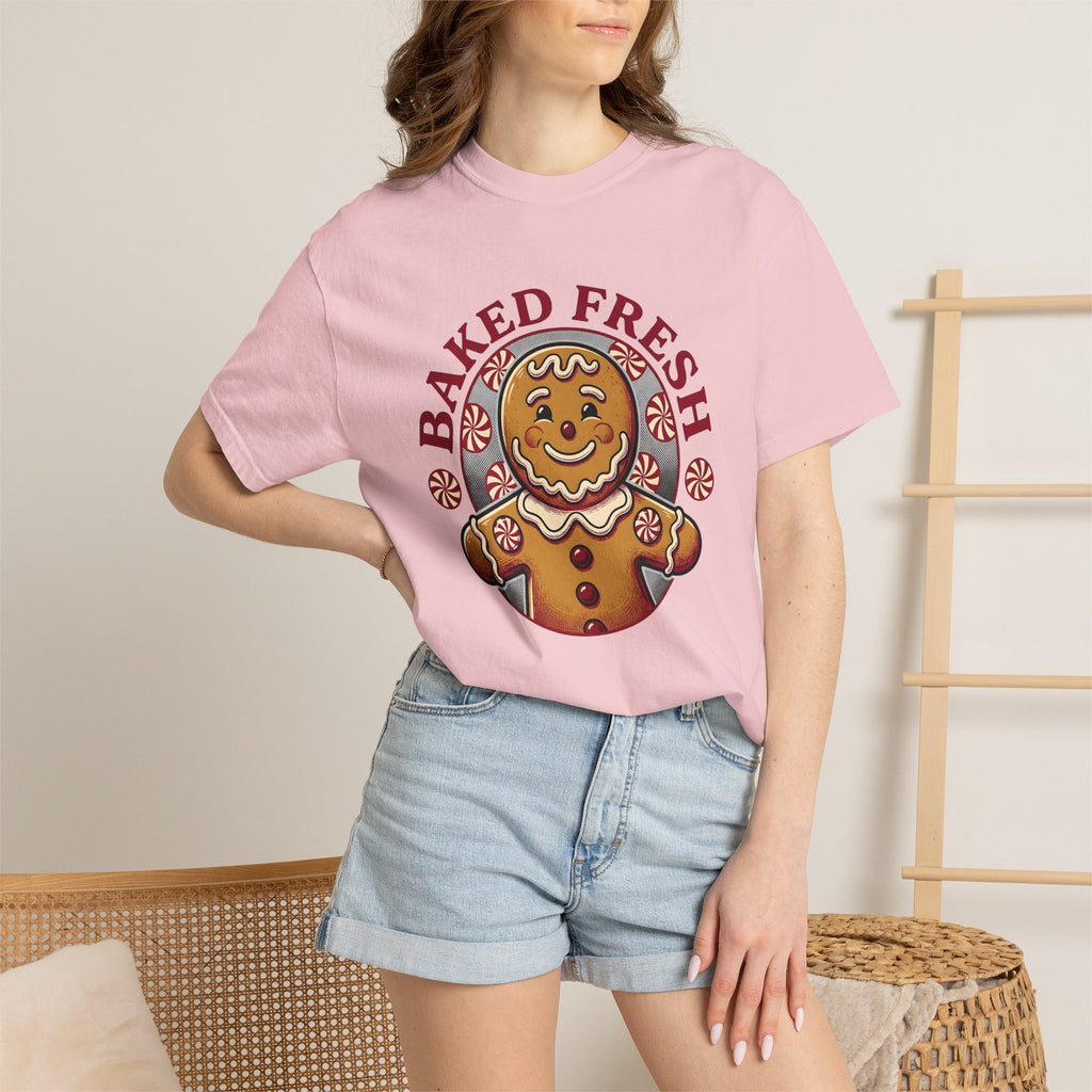 Gingerbread Snack Shirt Christmas Confectionery Gift Women Traditional Tee Gingerbread T-Shirt Christmas Fan Vintage Tshirt Candy Graphic
