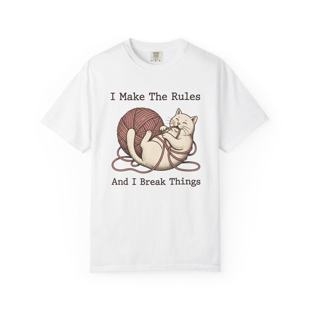 Kitten Yarn Ball Shirt Cat Jokes Gift Women Retro Tee Ball Of Yarn T-Shirt Cat Fan Vintage Tshirt Humor Graphic Sketch Funny Cat Tshirt