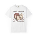Kitten Yarn Ball Shirt Cat Jokes Gift Women Retro Tee Ball Of Yarn T-Shirt Cat Fan Vintage Tshirt Humor Graphic Sketch Funny Cat Tshirt