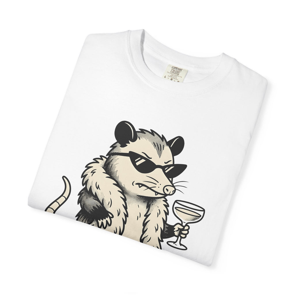 Opossum Sunglasses Shirt Cute Animal Gift Women Cartoon Tee Possum T-Shirt Kawaii Fan Cartoonish Tshirt Creature Graphic Vintage Cocktail