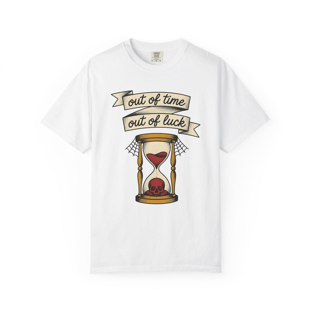 Timepiece Skull Shirt Gothic Autumn Gift Women Sketch Tee Clock T-Shirt Dark Fan Drawing Graphic Hand Drawn Webbing Tshirt