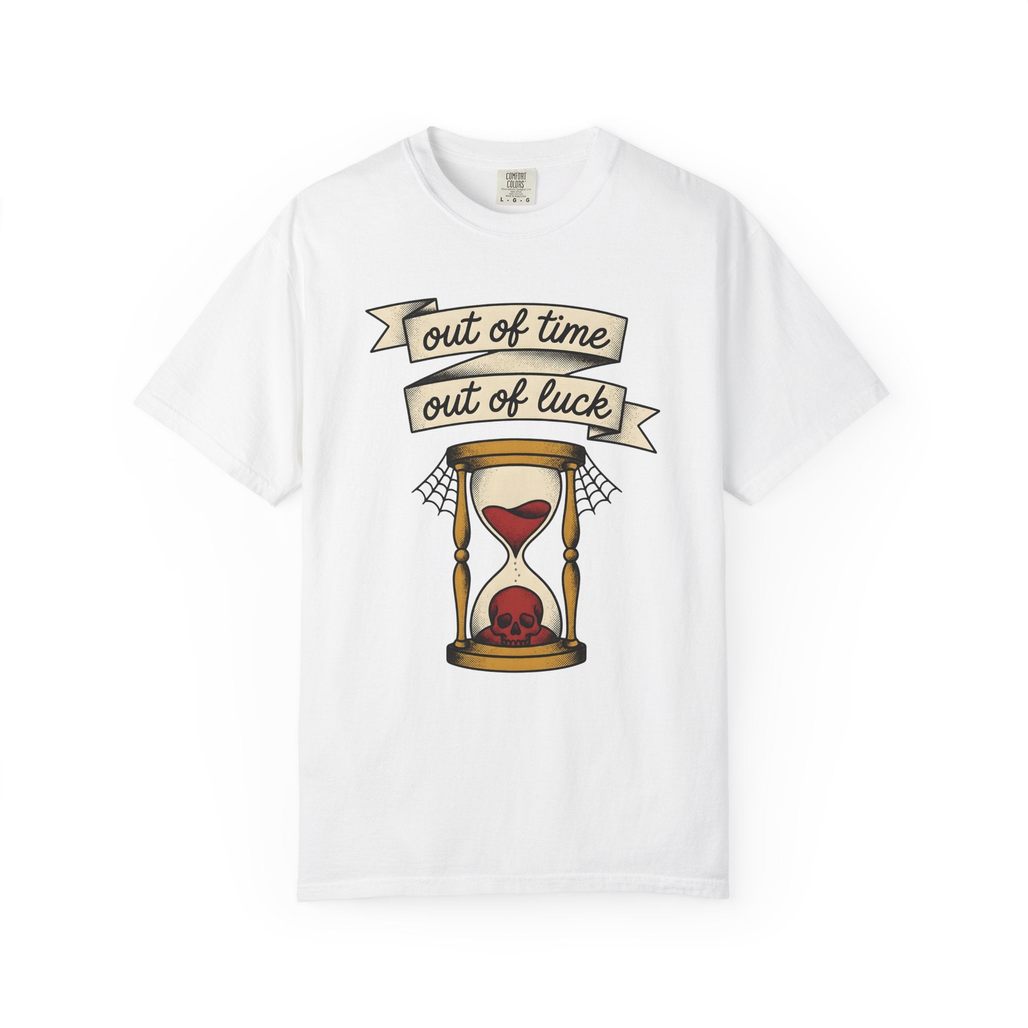 Timepiece Skull Shirt Gothic Autumn Gift Women Sketch Tee Clock T-Shirt Dark Fan Drawing Graphic Hand Drawn Webbing Tshirt