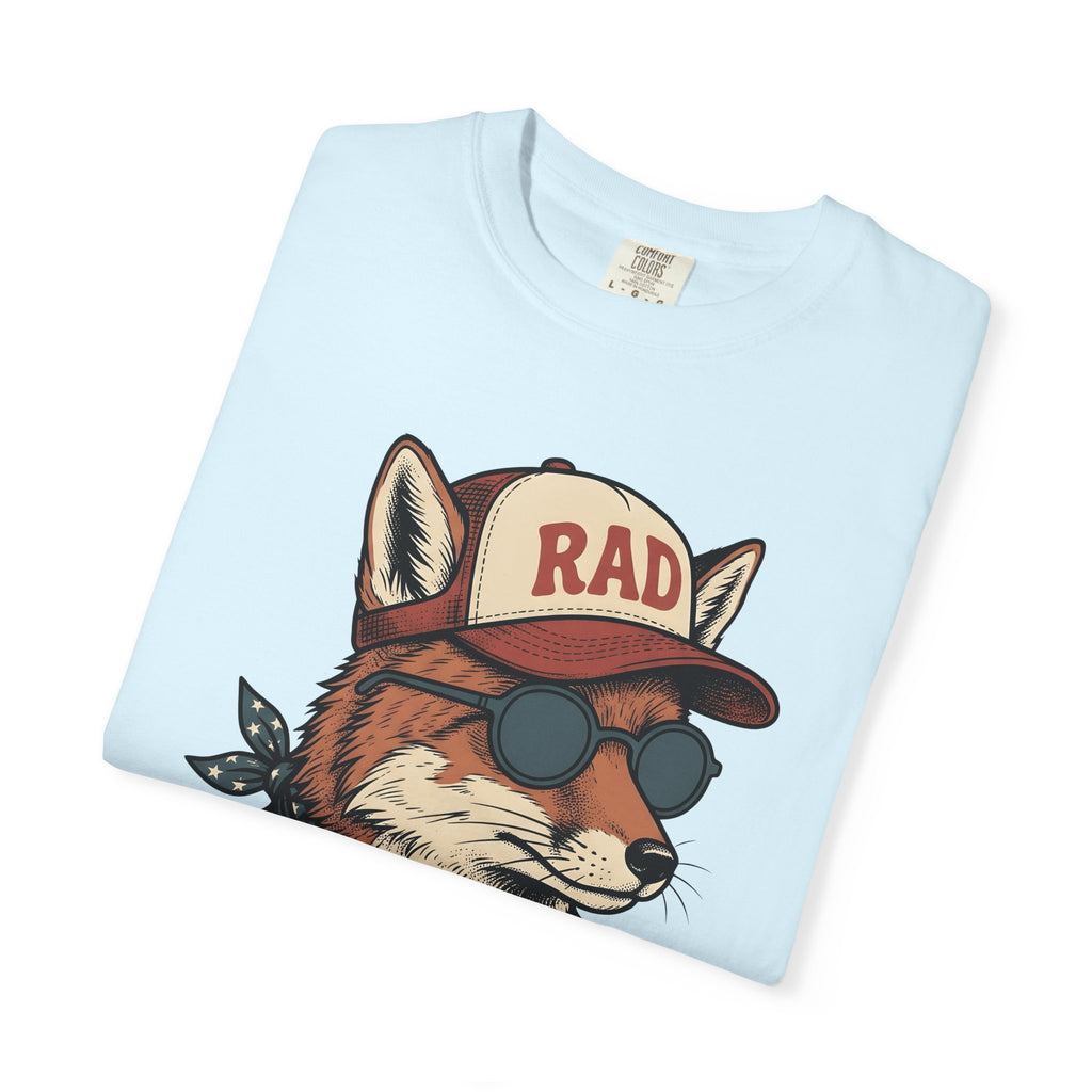 Fox Eyeglasses Shirt 4th Of July Fauna Gift Women Classic Tee Glasses T-Shirt Independence Fan Spectacles Tshirt Wildlife Graphic Line Art