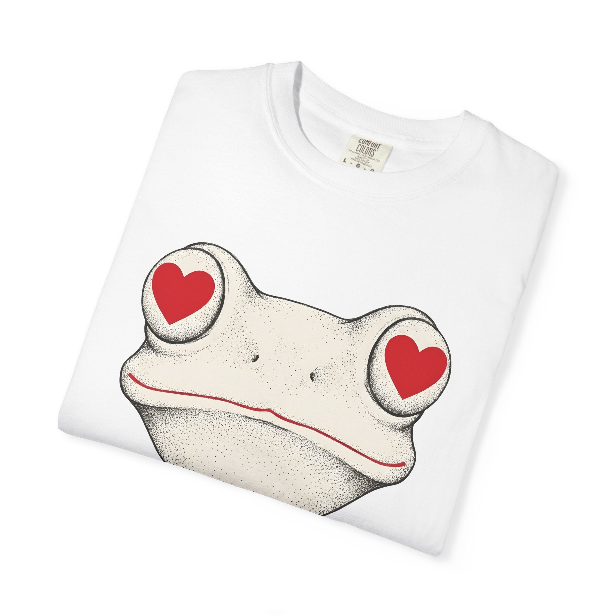 Frog Head Shirt St. Valentine's Day Wildlife Gift Women Simple Tee Toad T-Shirt Valentine Fan Minimalist Tshirt Animal Graphic Classic Love