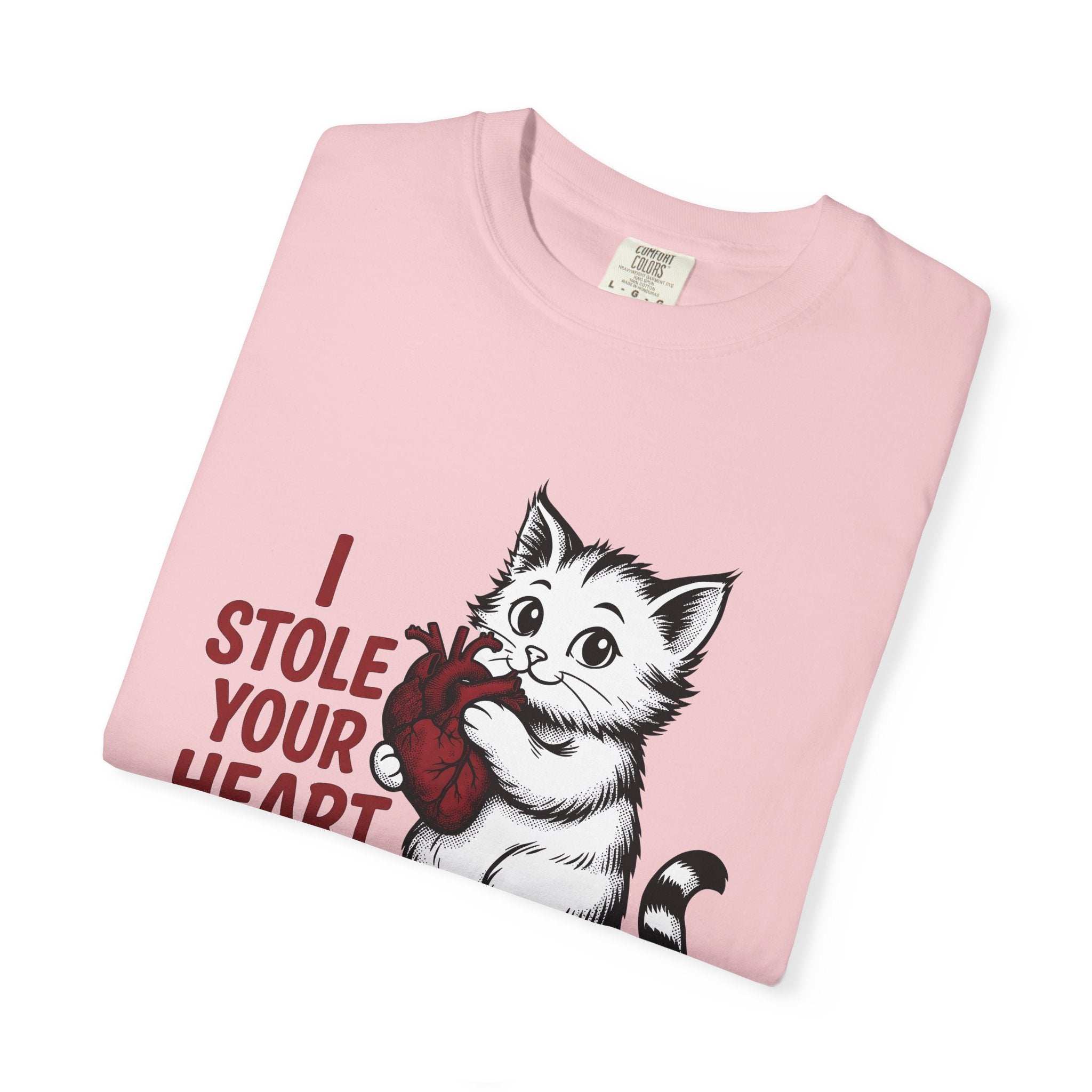 Lovable Kitty Shirt Cat Comedy Gift Women Line Art Tee Cat T-Shirt Cat Fan Illustration Graphic Hand Drawn Love Icon Tshirt
