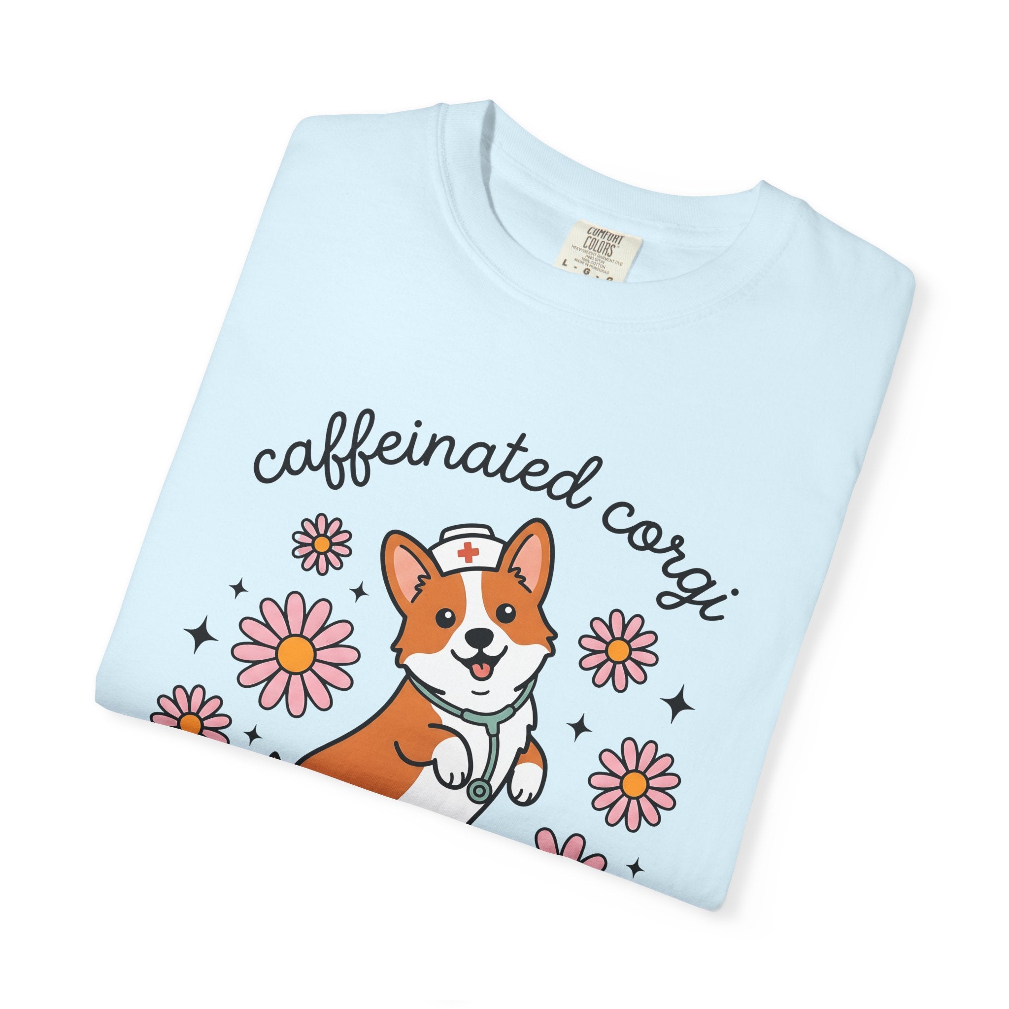 Nurse Puppy Shirt Nurses Animal Gift Women Sweet Tee Puppy T-Shirt Nurse Enthusiast Cute Tshirt Creature Graphic Animated Bloom Tshirt