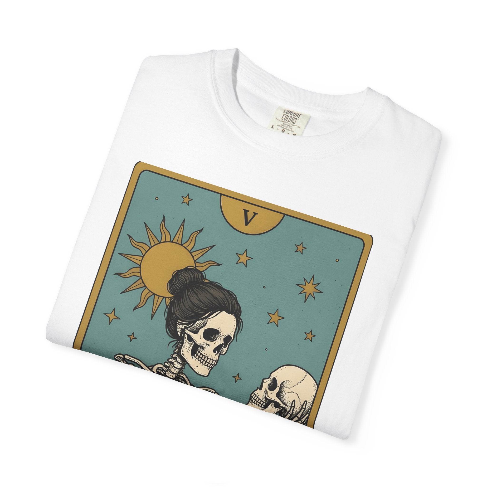 Skeleton Educator Shirt Teachers Spooky Gift Women Divination Card Tee Bone Teacher T-Shirt Educator Enthusiast Tarot Card Tshirt Horror