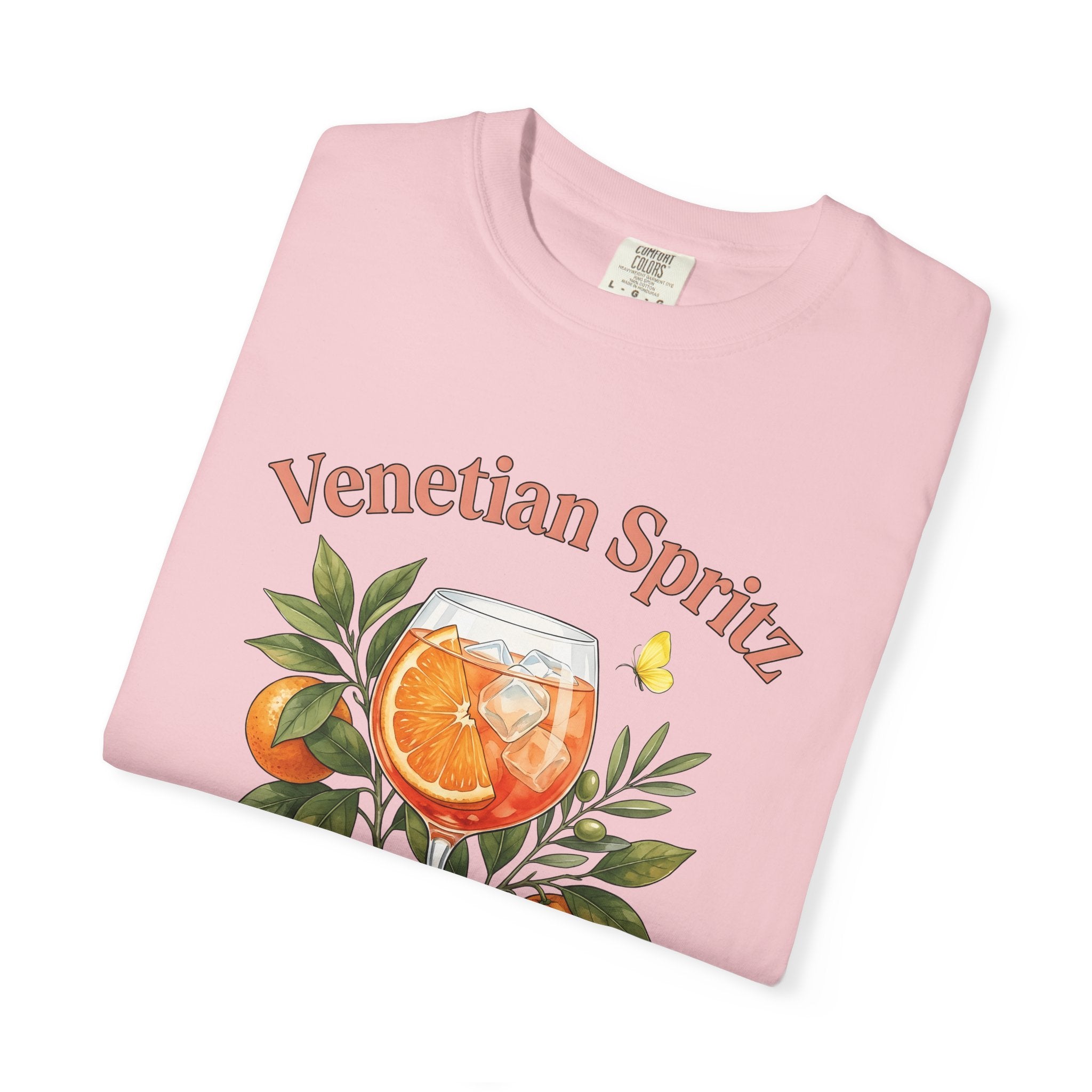 Spritz Beverage Shirt Drinks Mixer Gift Women Flower Tee Spritzer T-Shirt Cocktail Fan Cocktail Graphic Tshirt Mid Century Tangerine Tshirt