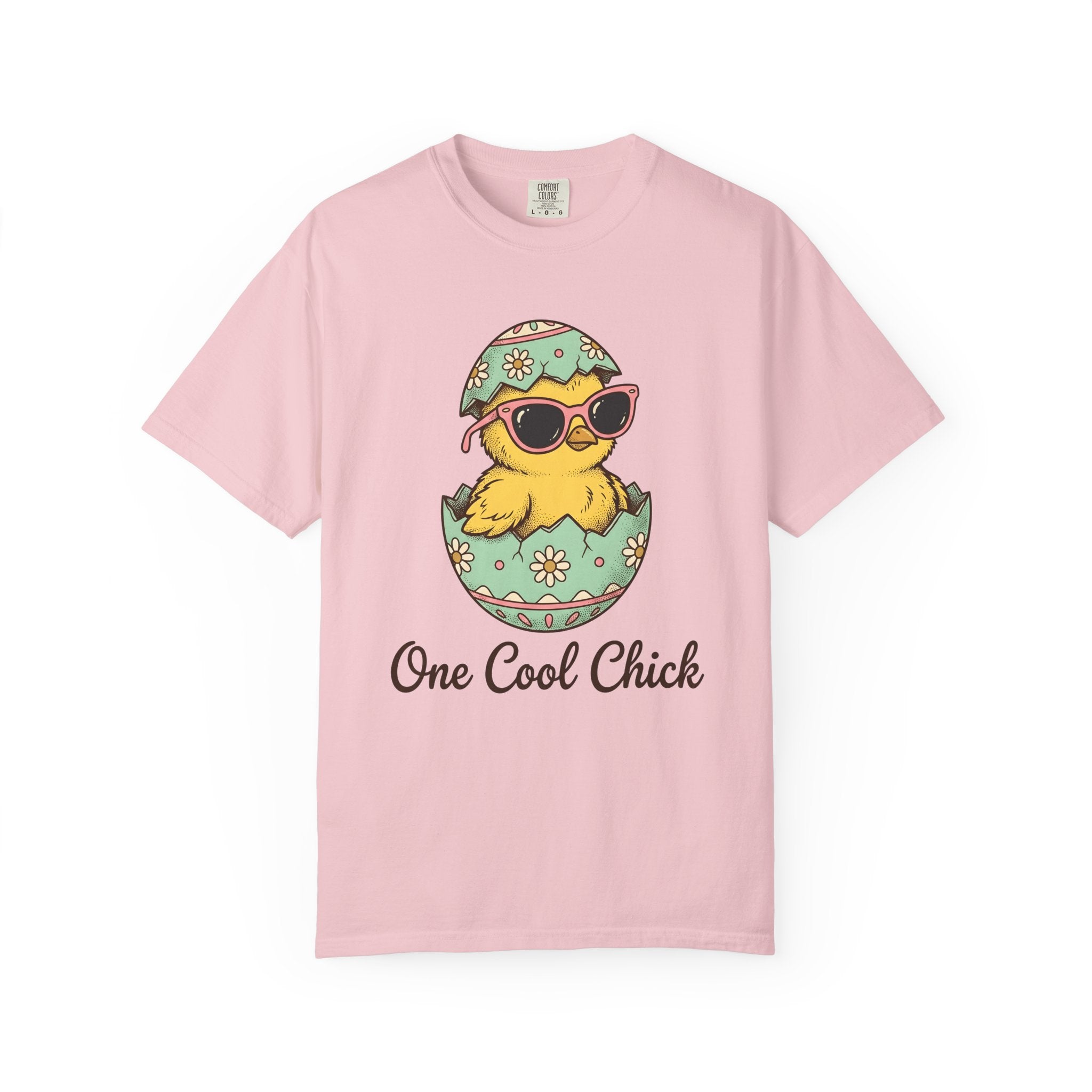 Chick Sunnies Shirt Easter Critter Gift Women Line Art Tee Baby Chick T-Shirt Easter Fan Simple Drawing Graphic Creature Design Classic