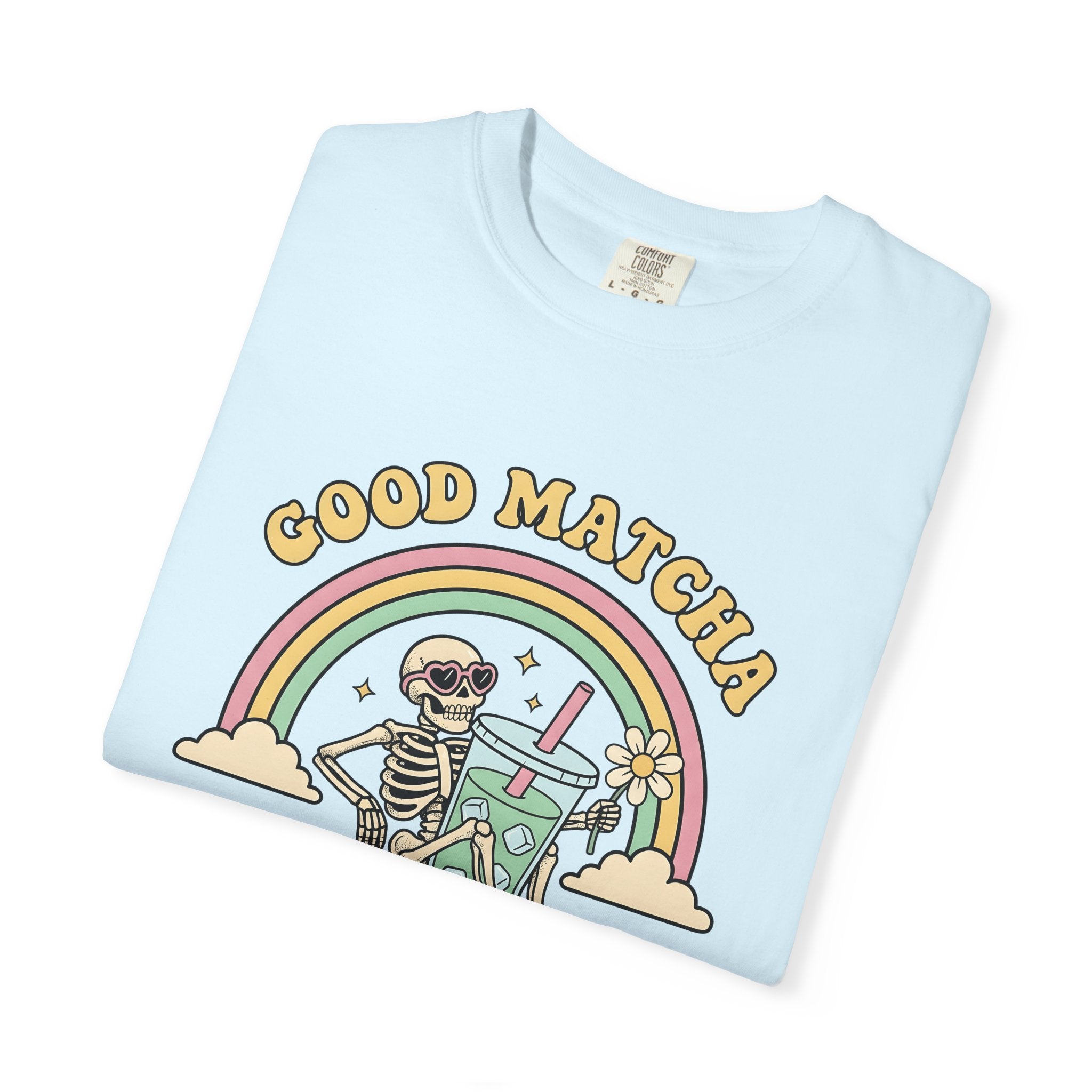 Skull Matcha Latte Shirt Coffee Cartoon Gift Women Anime Tee Matcha Latte T-Shirt Coffee Fan Manga Tshirt Cartoon Graphic Classic Spectrum