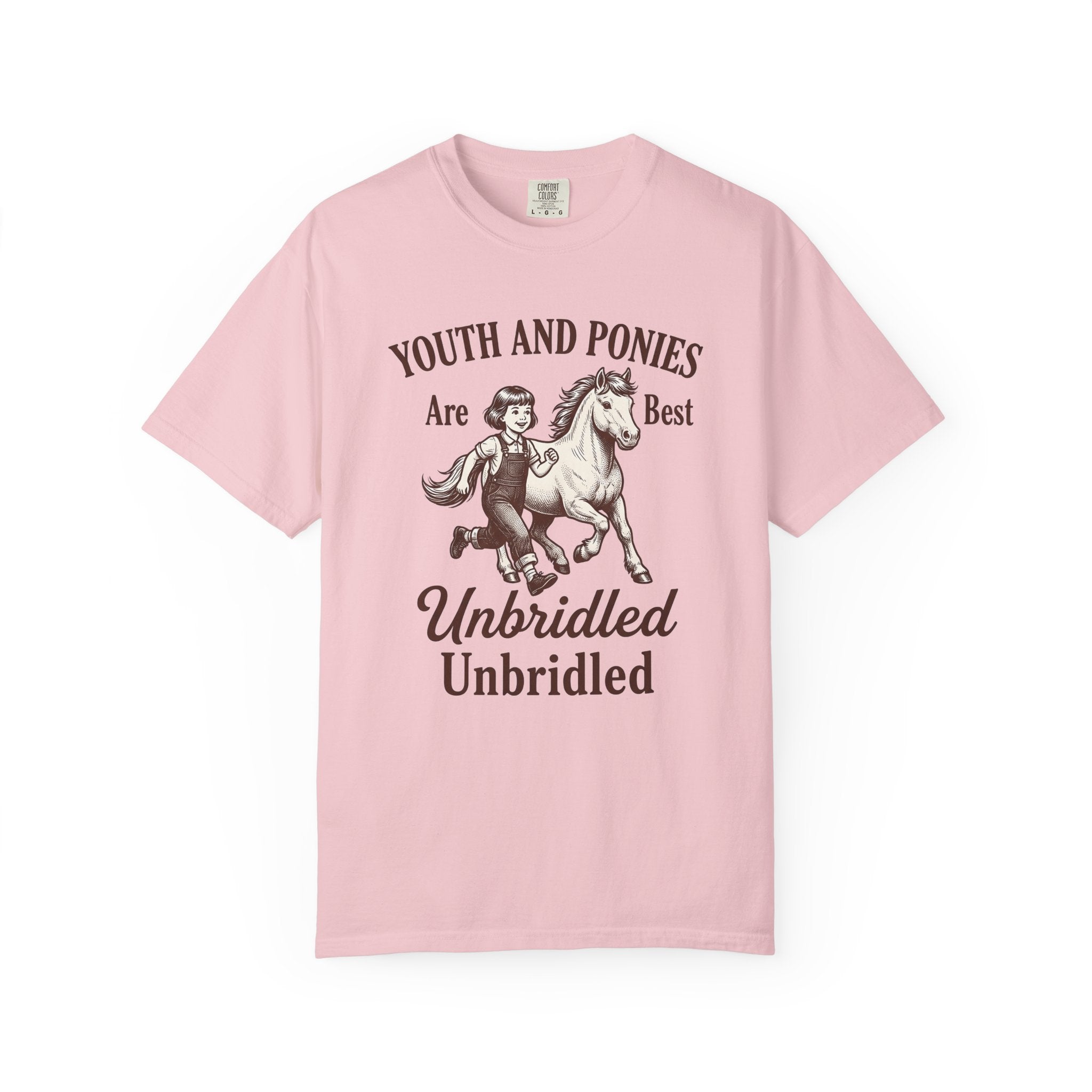 Child Pony Shirt Horse Farm Gift Women Vintage Tee Foal T-Shirt Equestrian Enthusiast Retro Tshirt Ranch Graphic Hand Drawn Overalls Tshirt