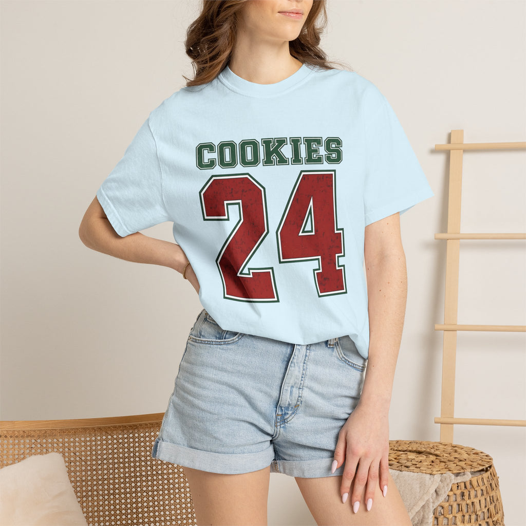 Varsity Numbers Shirt Christmas Baking Gift Women Vintage Tee Number T-Shirt Xmas Fan Cookie Graphic Retro Bold Text Tshirt