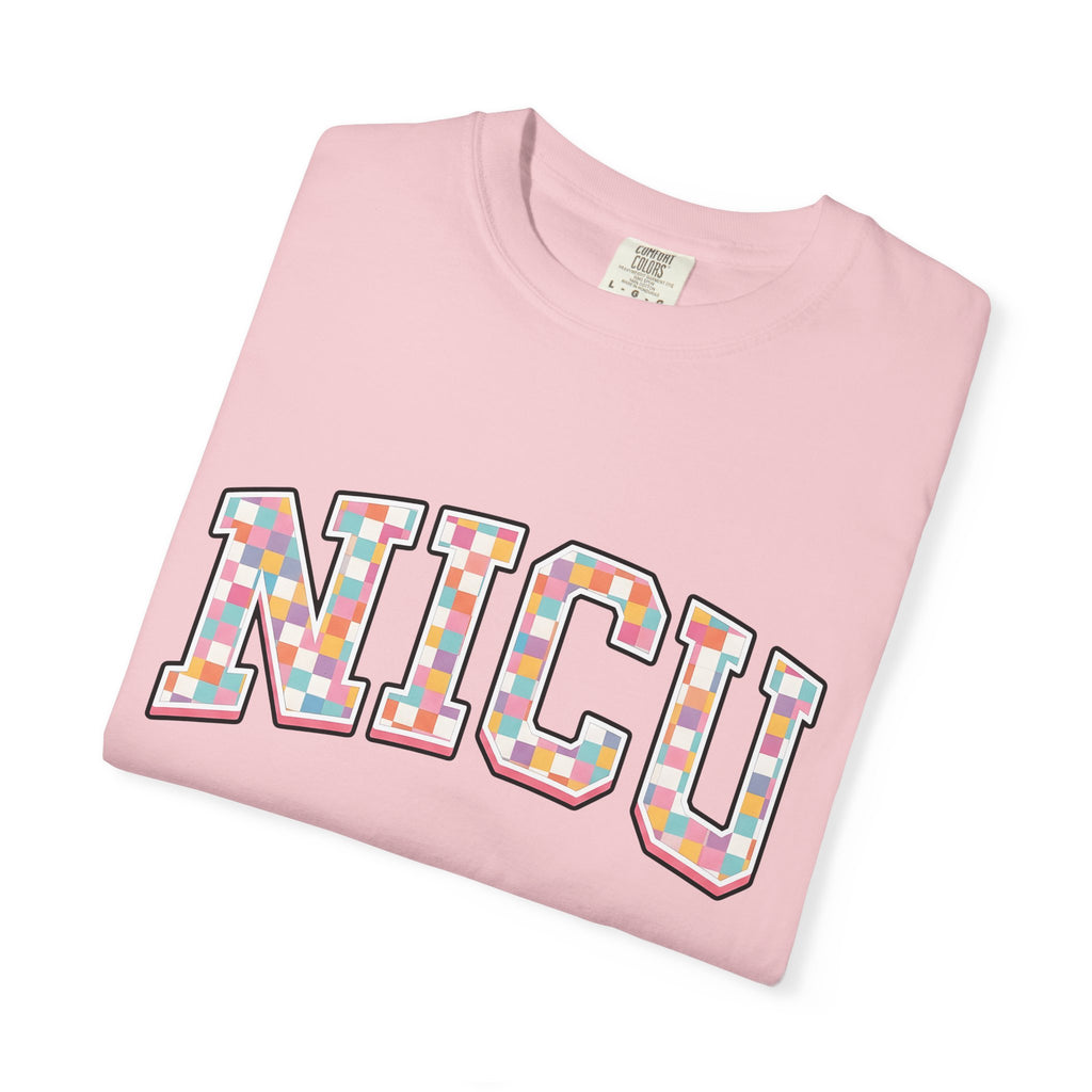 Block Lettering Design Shirt Nurses Clinic Gift Women Thick Tee Typography T-Shirt Nurse Enthusiast Bold Tshirt Medical Graphic Old School