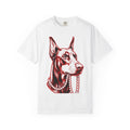 Doberman Pet Shirt St Valentines Day Animals Gift Women Old School Tattoo Tee Dobermann T-Shirt Valentine Fan Traditional Tshirt Creature